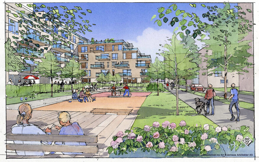 Illustrasjon Ole A. Krogness