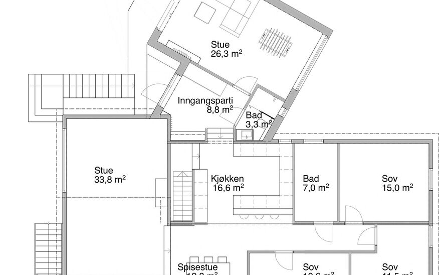 1.etasje etter ombygging